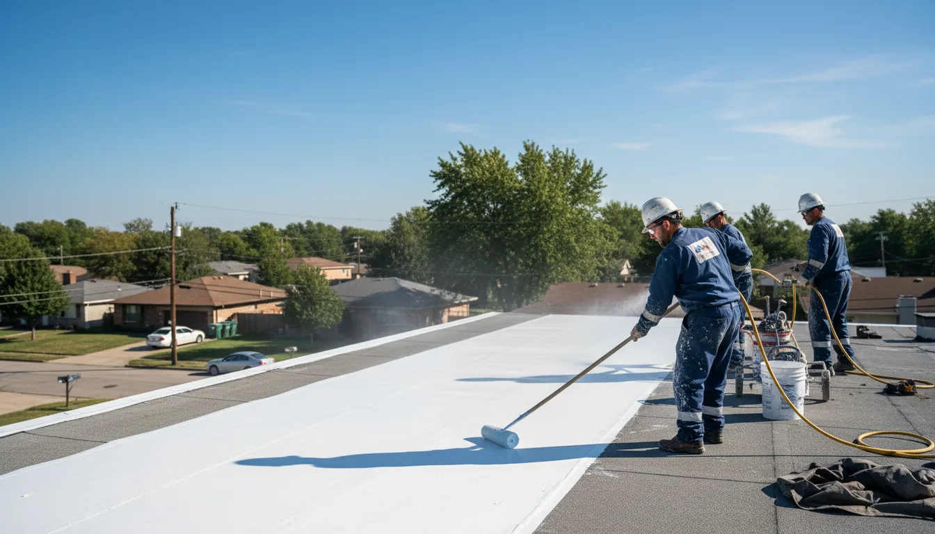 Commercial roof coating in Ada, OH near me